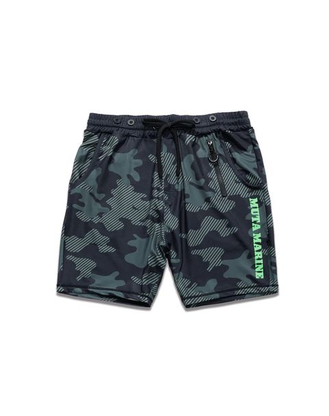 ラッシュショートパンツ (ダイアゴナルカモ) / ブラック [MMTK-437055] ⭐︎4月29日より随時出荷⭐︎