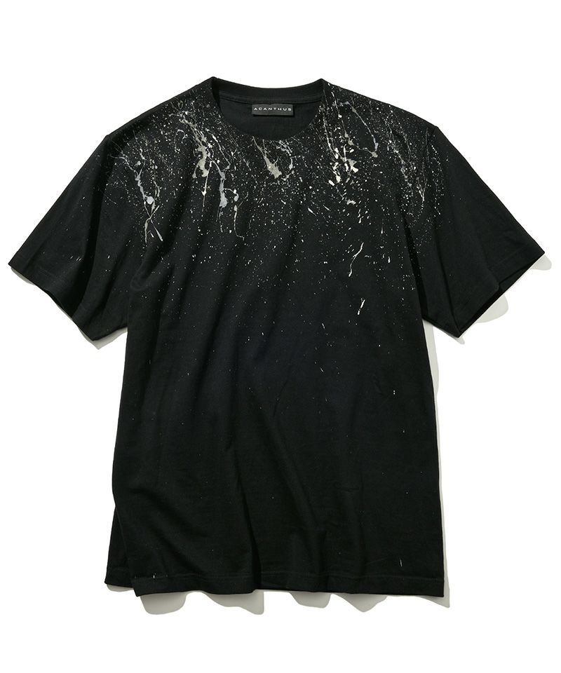 ACANTHUS(アカンサス) スプラッシュTシャツ / Splash Tee / BLACK