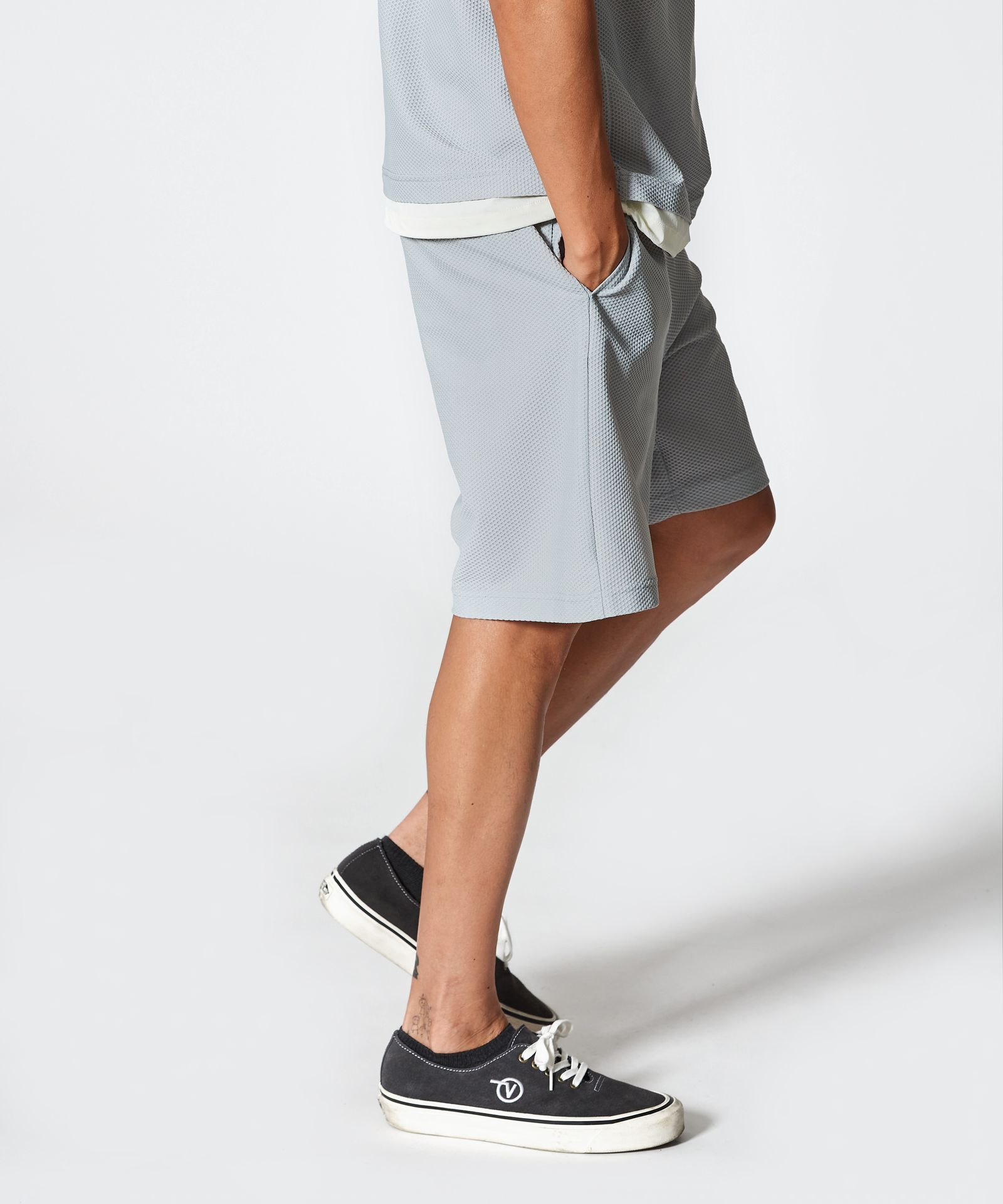 ACANTHUS × muta MARINE / muta Mesh Easy Shorts / メッシュイージーショーツ / GREY【MA2521】