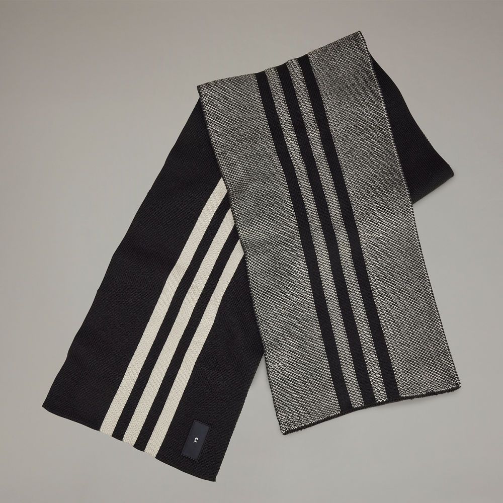 ストライプス スカーフ マフラー / Y-3 STRP SCARF / BLACK  [IY9275-ACCA25]