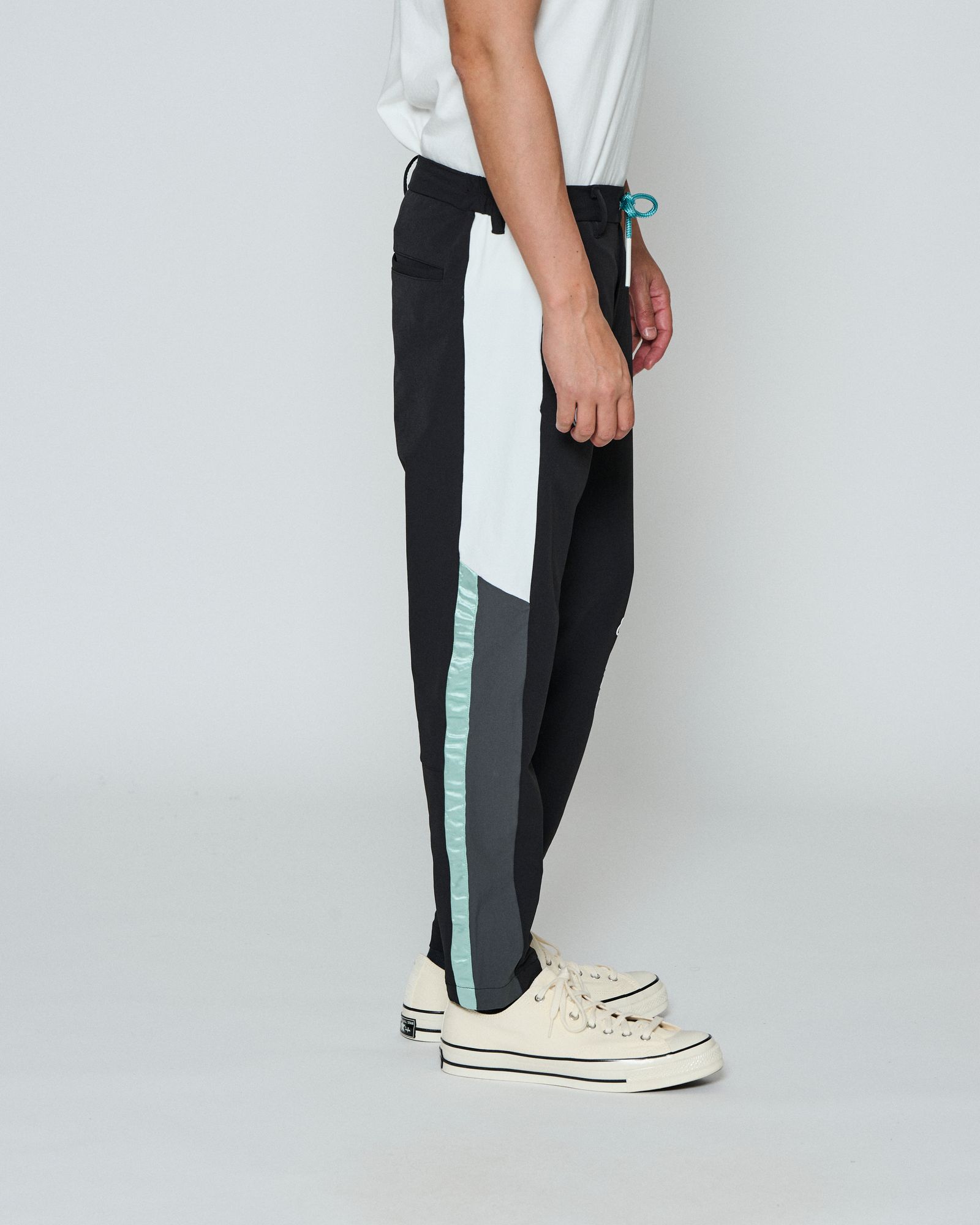 ☆先行予約☆ muta MARINE × ACANTHUS / スイートエクストラロゴラインパンツ / Sweet Extra Logo Line Pants / BLACK 【MA2699】