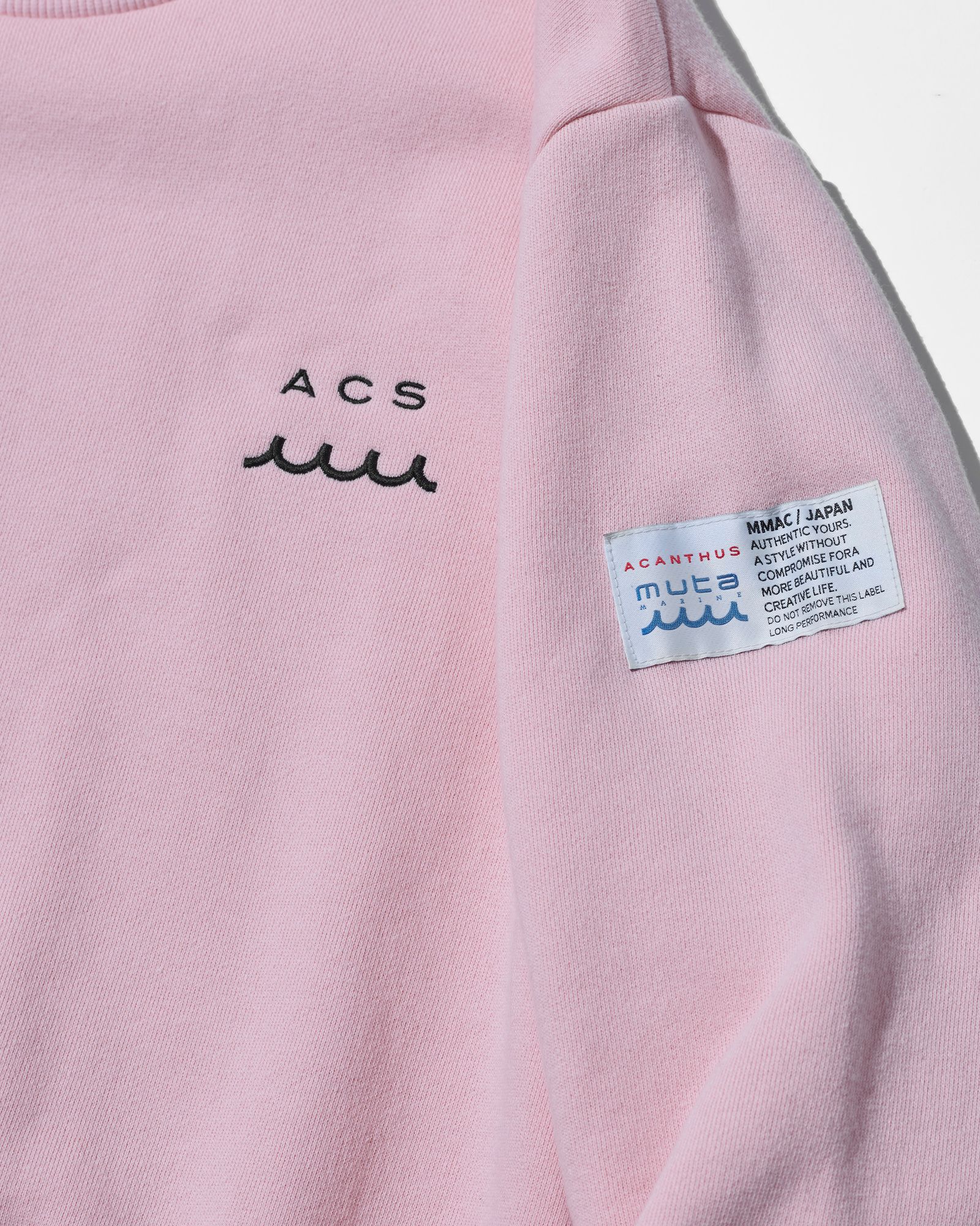 ☆先行予約販売2025年9月下旬～10月下旬頃入荷予定☆ ACANTHUS × muta MARINE / muta Mockneck Sweatshirts / スウェット / PINK 【MA2535】
