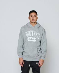 ☆先行予約☆ muta MARINE × ACANTHUS / カレッジロゴフーディー /パーカー / Shadow College Logo Hooded Sweatshirt / GREY 【MA2660】