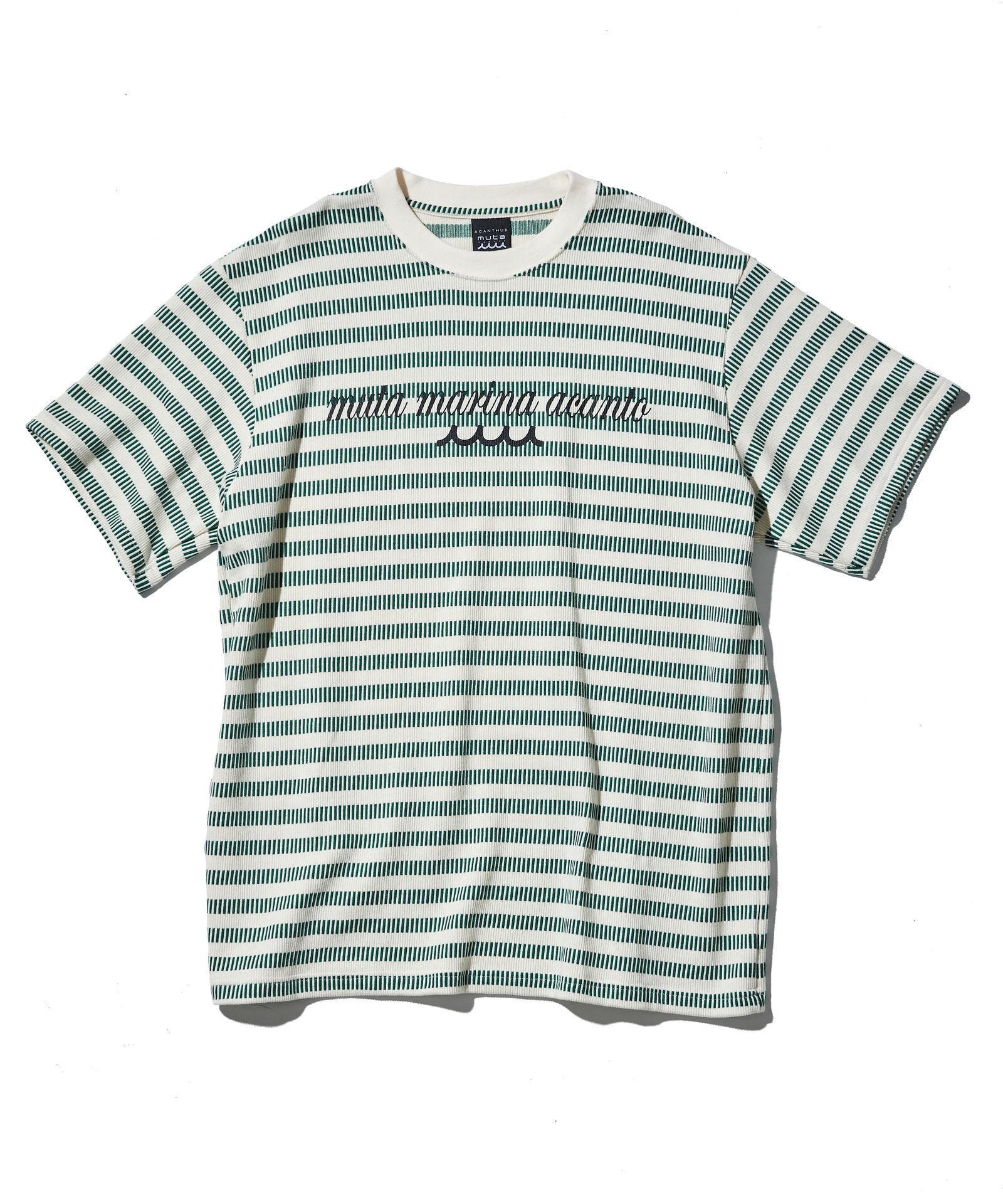 ACANTHUS × muta MARINE / muta Domino Border Tee / ボーダーTシャツ / GREEN 【MA2513】