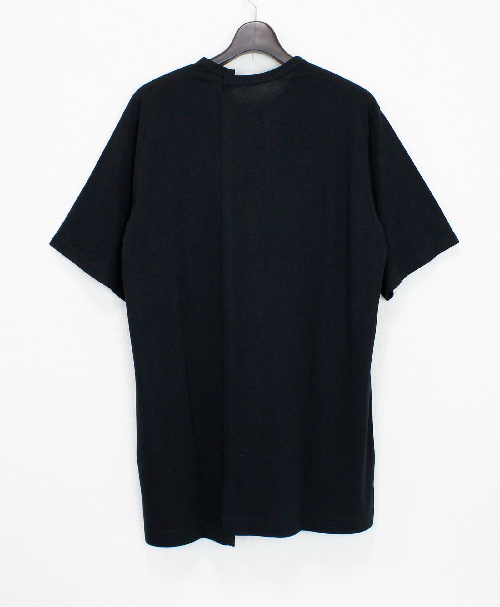 SILKETTE JERSEY W/ NUMBER PATTERN TSUJIKIRI LONG SLEEVED T-SHIRT / BLACK x PURPLE [GL-T11-803-2-03]