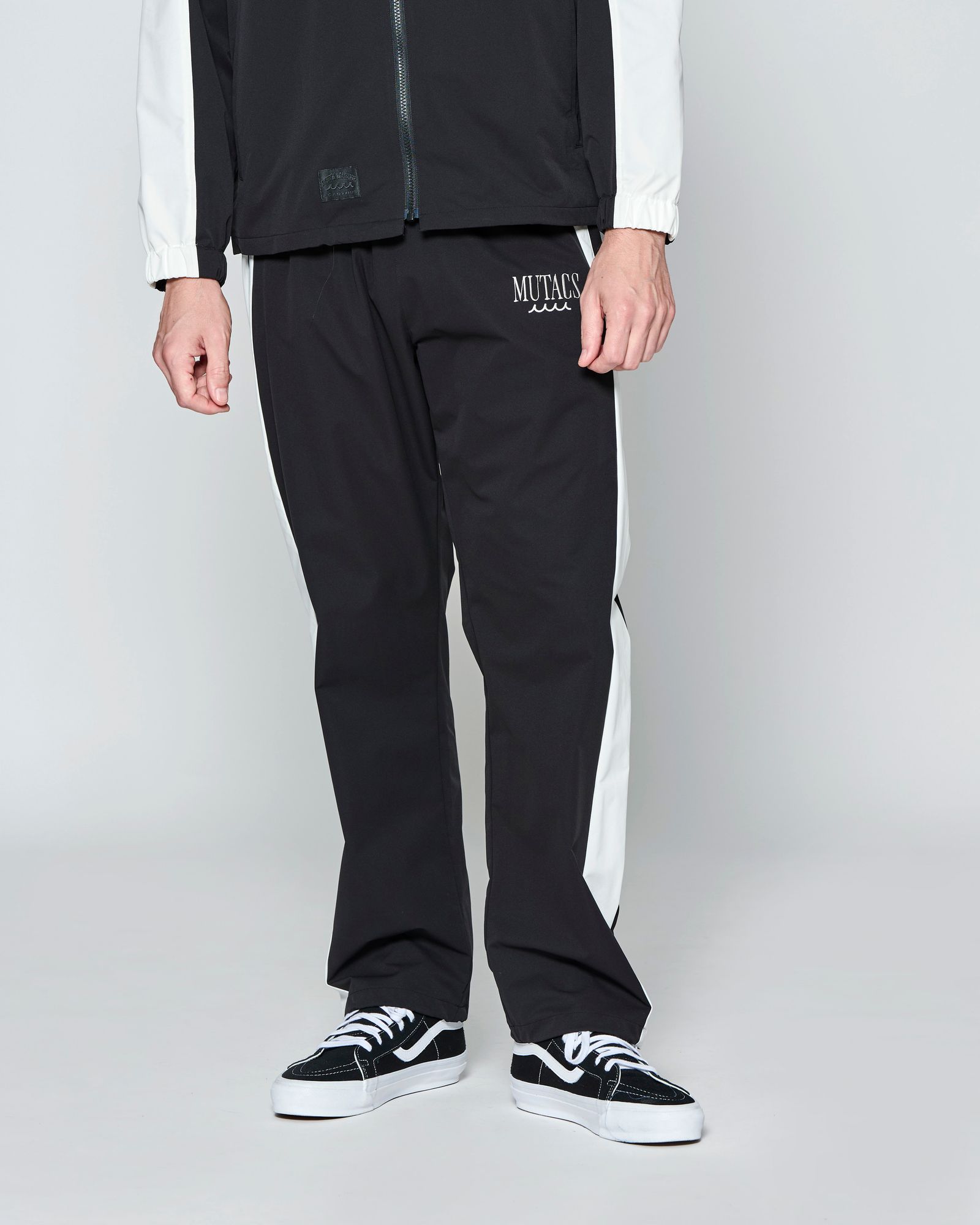 ☆先行予約☆muta MARINE × ACANTHUS  / サイドライントラックパンツ /  Side Line Track Pants / BLACK【MA2705】