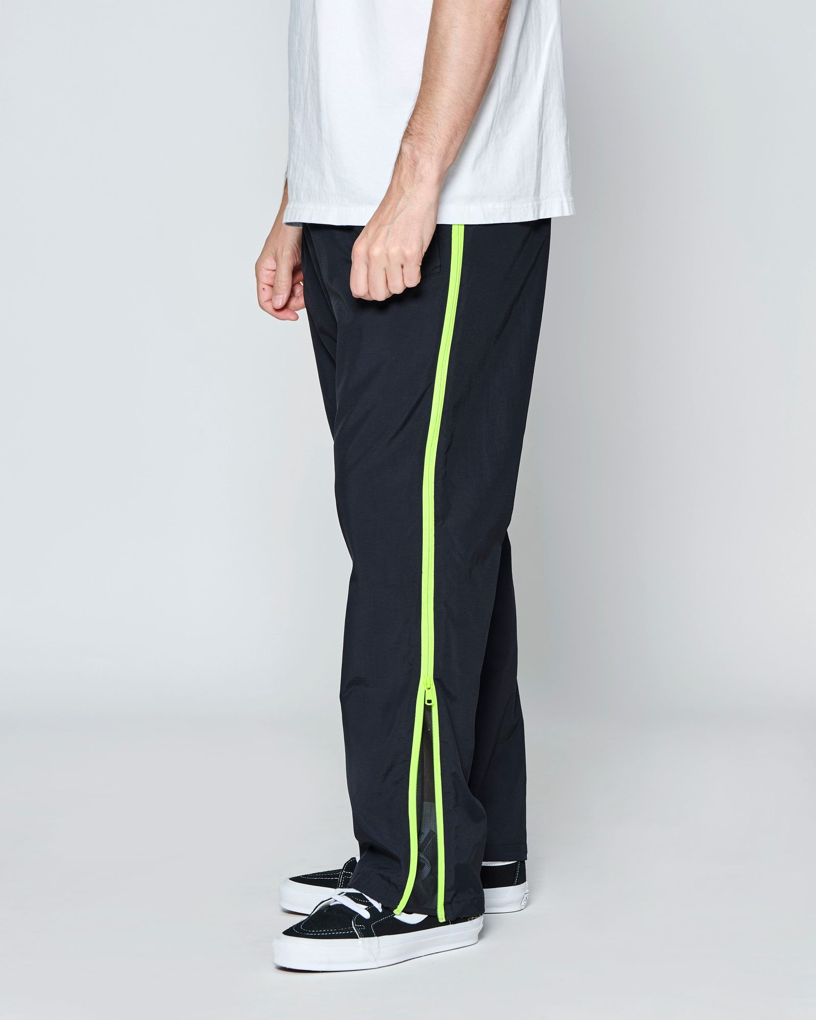 ☆先行予約☆ SUPPLEX® ナイロン ジップパンツ  /  SUPPLEX® Nylon Contrast Zip Pants / BLACK 【PT2703】