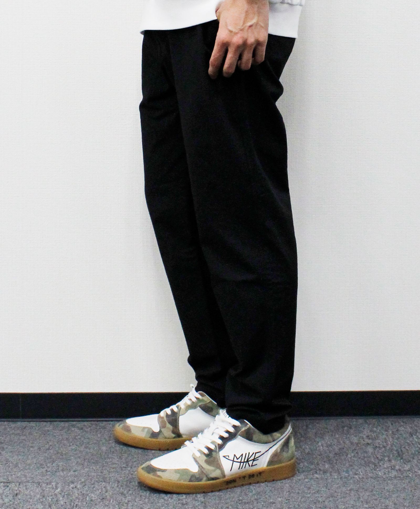 ヴィンテージナイロン リラックスイージーパンツ / ブラック[66010]