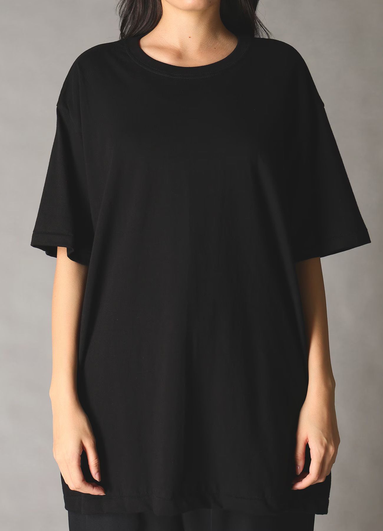 JERSEY MESSAGE T-SHIRT / BLACK [GK-T73-070-2]