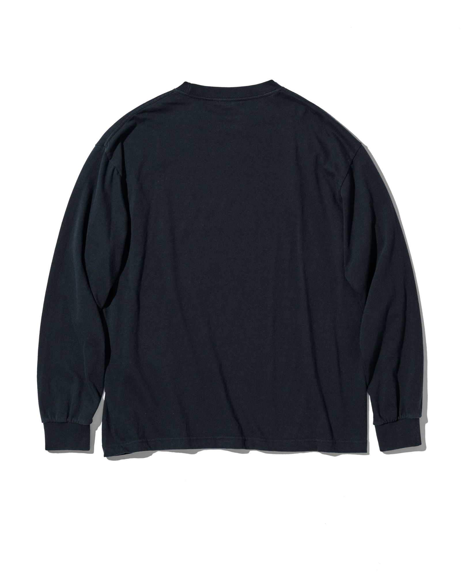 ☆先行予約☆ muta MARINE × ACANTHUS / カレッジロゴロンTee / Shadow College Logo L/S Tee / BLACK 【MA2661】