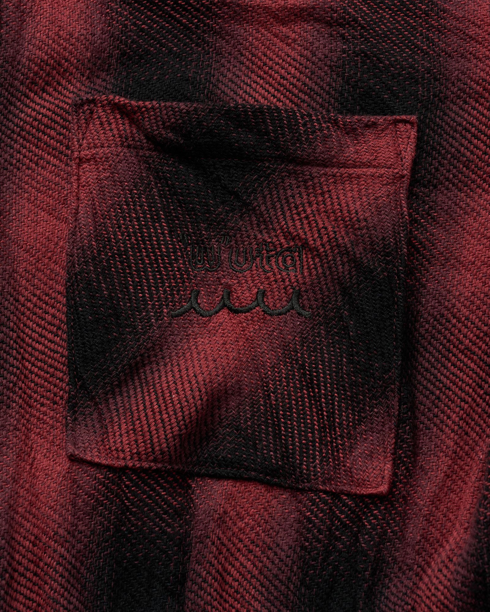 ☆先行予約☆ muta × wjk  / シワ加工チェックシャツ / twist wrinkle check shirt / RED CHECK [401 mw10j]