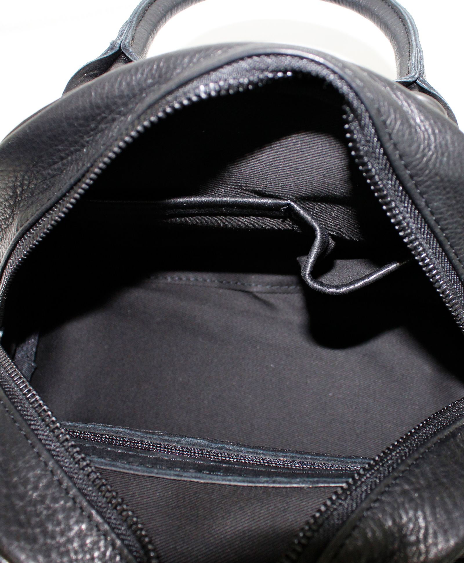 オイルドカウレザー・ミニミニボストンショルダートート / Oiled Cow Leather Mini mini Sholder BOSTON TOTE / B-BLACK [DCD-01315S]