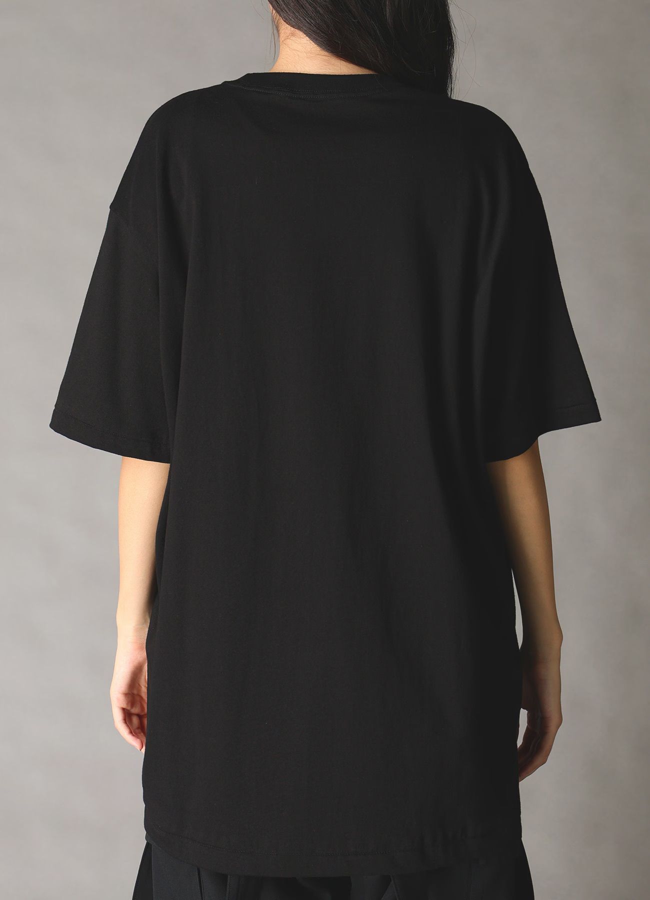 JERSEY RABBIT T-SHIRT / BLACK [GK-T75-070-2]