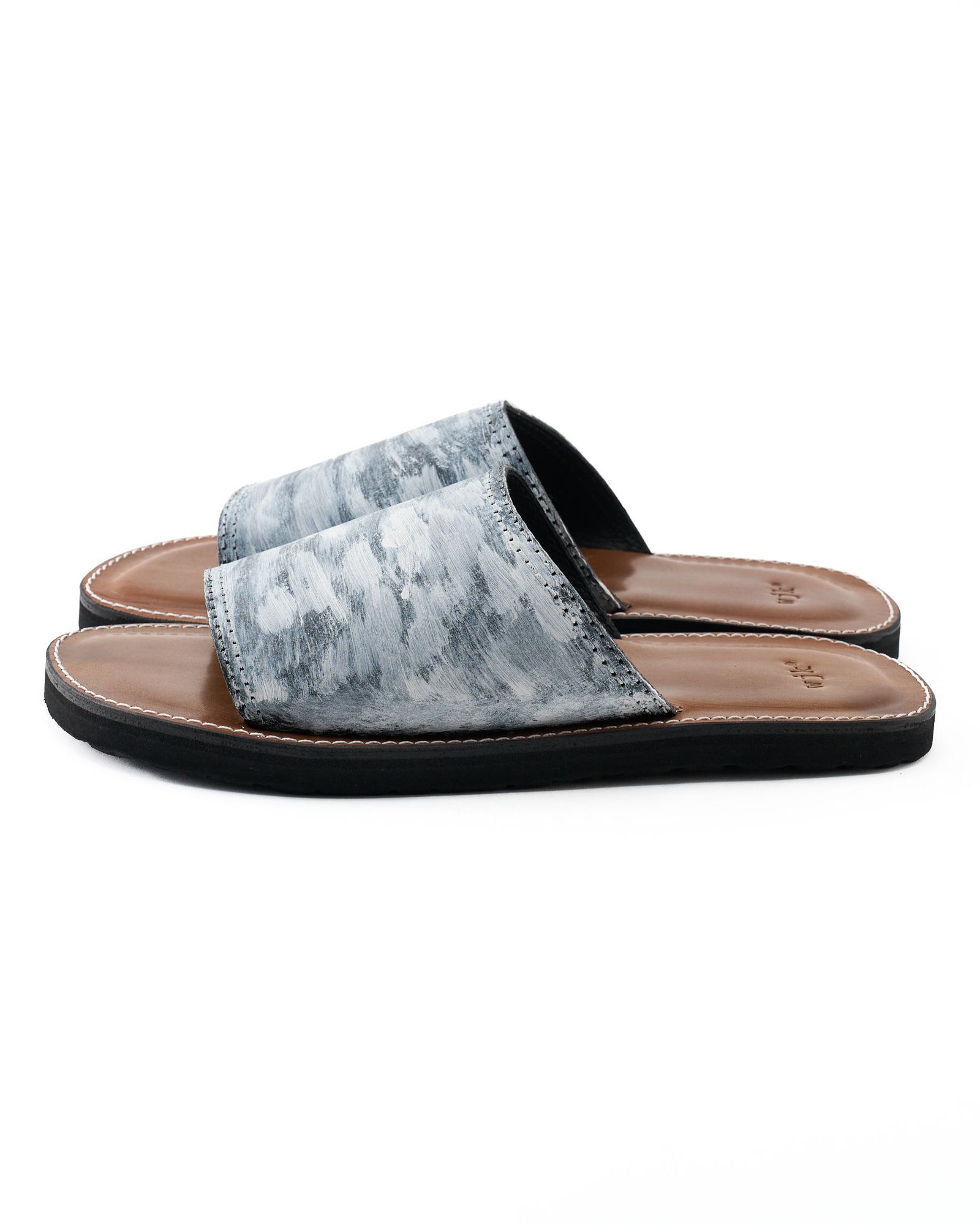 ☆先行予約☆ wjk  / レザーサンダル / artisan leather sandal / dust white 【8006 bt52k】