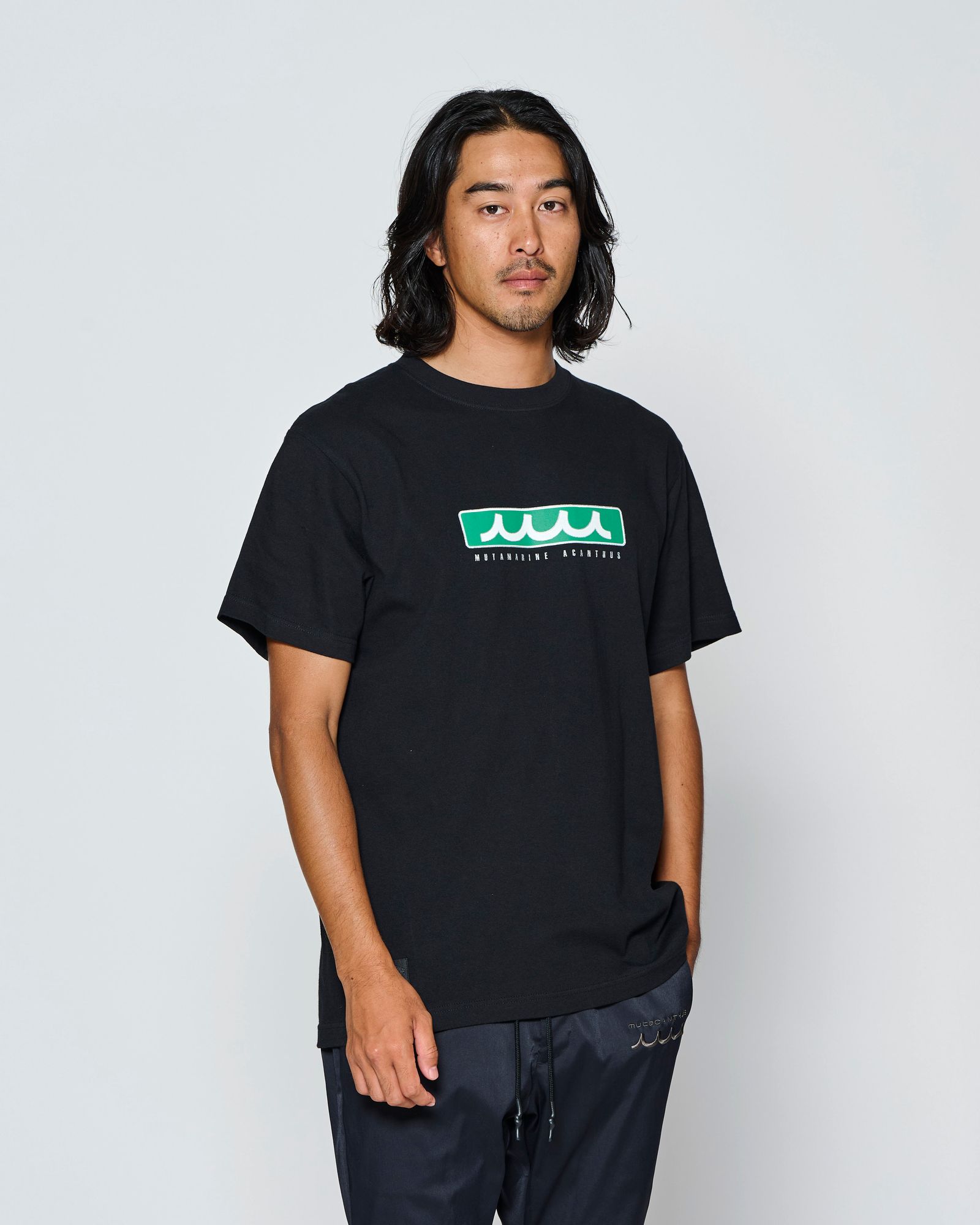 ☆先行予約☆muta MARINE × ACANTHUS  / ボックスロゴTシャツ /  Box Logo Tee / BLACK【MA2716】