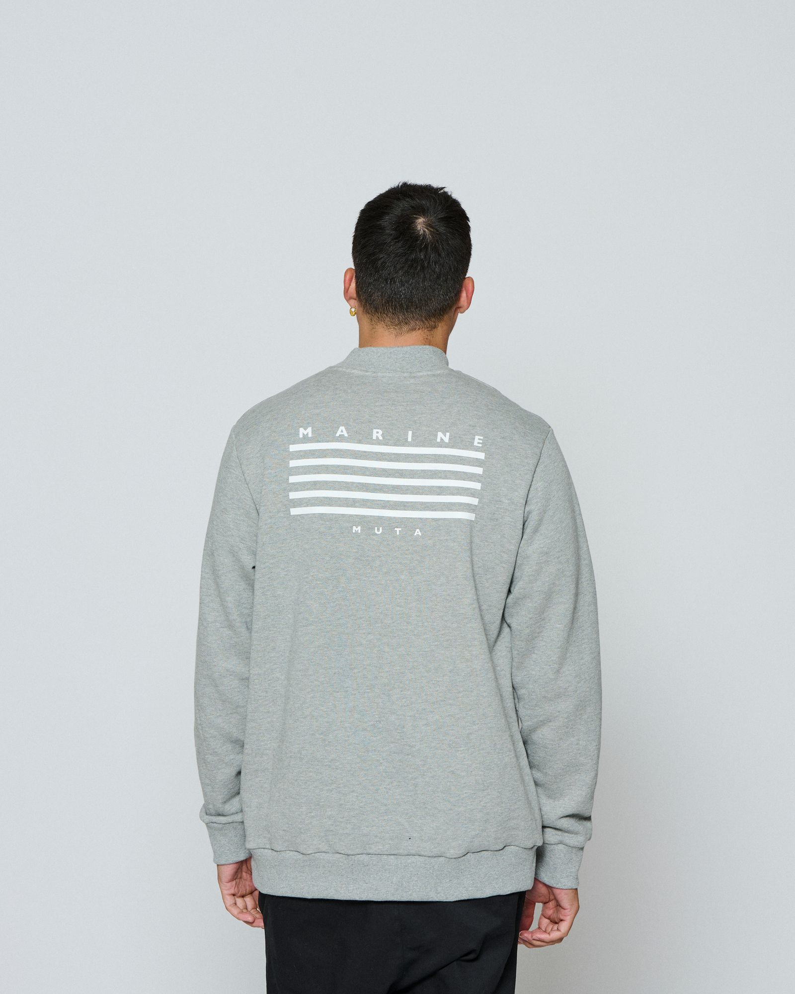 ☆先行予約☆ muta MARINE × ACANTHUS / モックネックスウェット / Mockneck Sweatshirts / GREY 【MA2655】