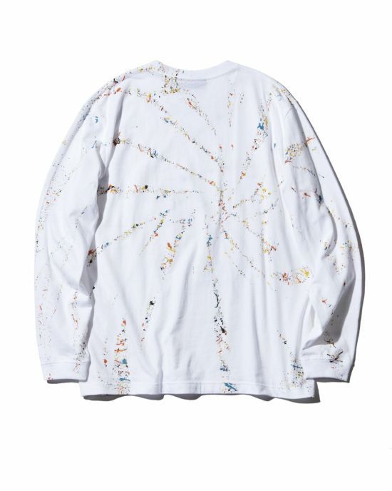 スパイラル スプラッシュ ロングスリーブTシャツ / Spiral Splash L/S Tee /  WHITE 【CT2311】
