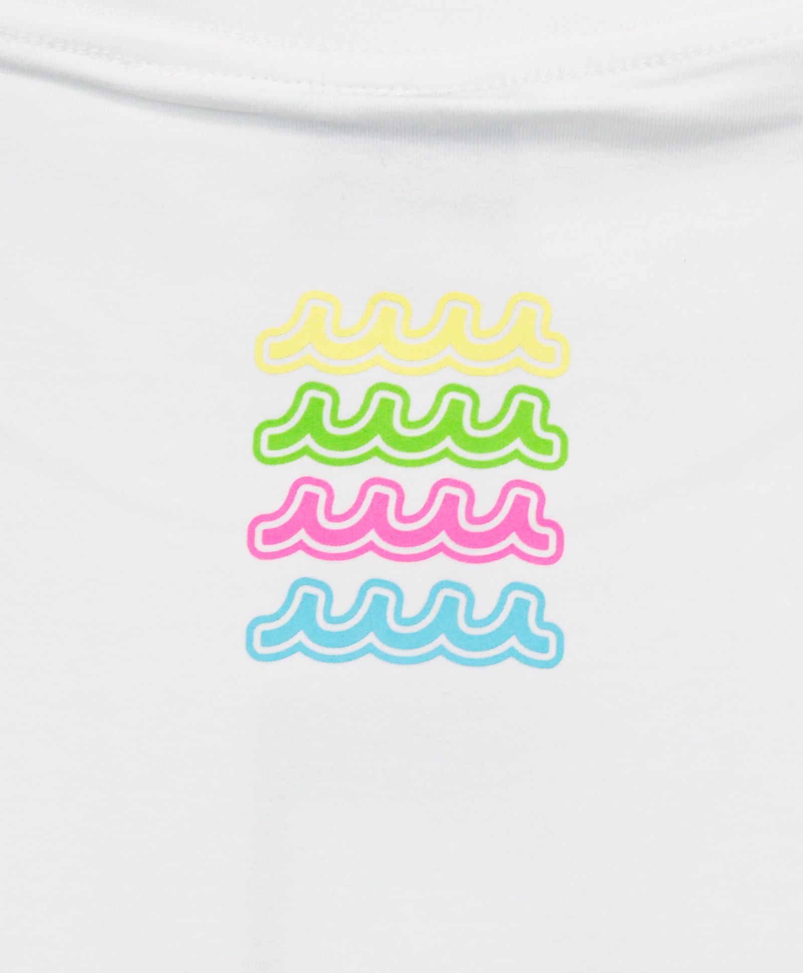 muta - MELT WAVE Tシャツ / ホワイト/レインボー [MMAX-434461