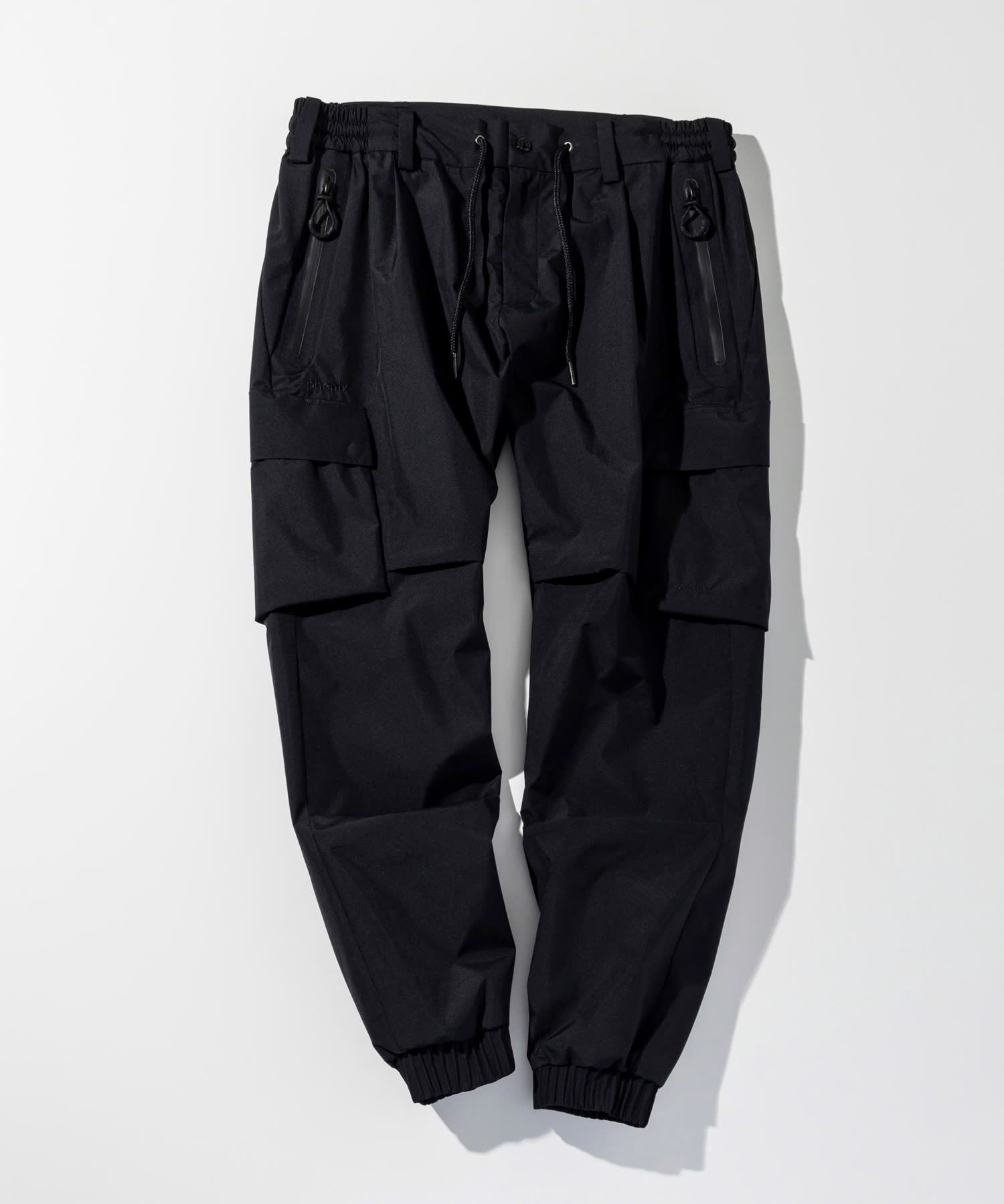 ☆先行予約☆1PIU1UGUALE3 RELAX × +phenix / ルーズカーゴパンツ / WINDSTOPPER プロダクト by GORE-TEX LABS /ウィンドストッパー / ゴアテックス / ブラック【USB-26132】