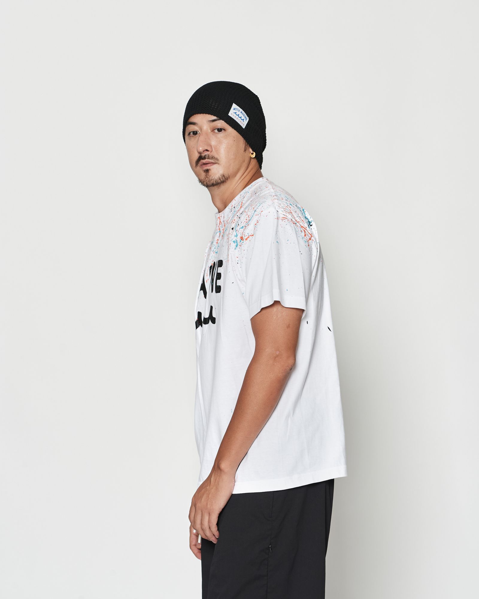 ☆先行予約☆muta MARINE × ACANTHUS  / スプラッシュマリンロゴTシャツ  /  Splash Marine Logo Tee / WHITE【MA2614】