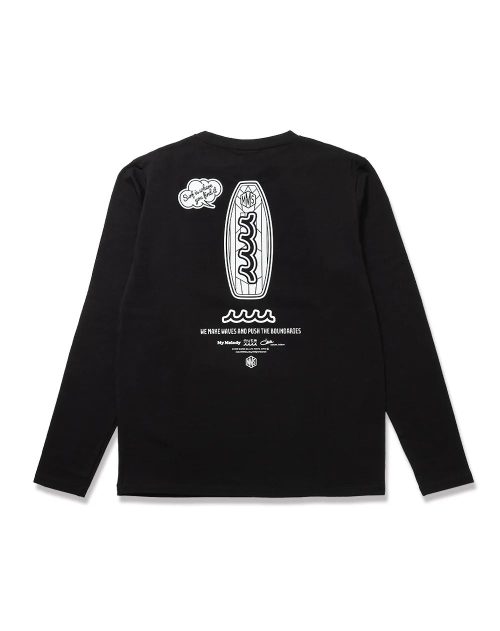 My Melody × muta MARINE SURFING ストレッチロングスリーブTシャツ / ブラック [MMMP-434771] ⭐︎3月5日より随時出荷⭐︎