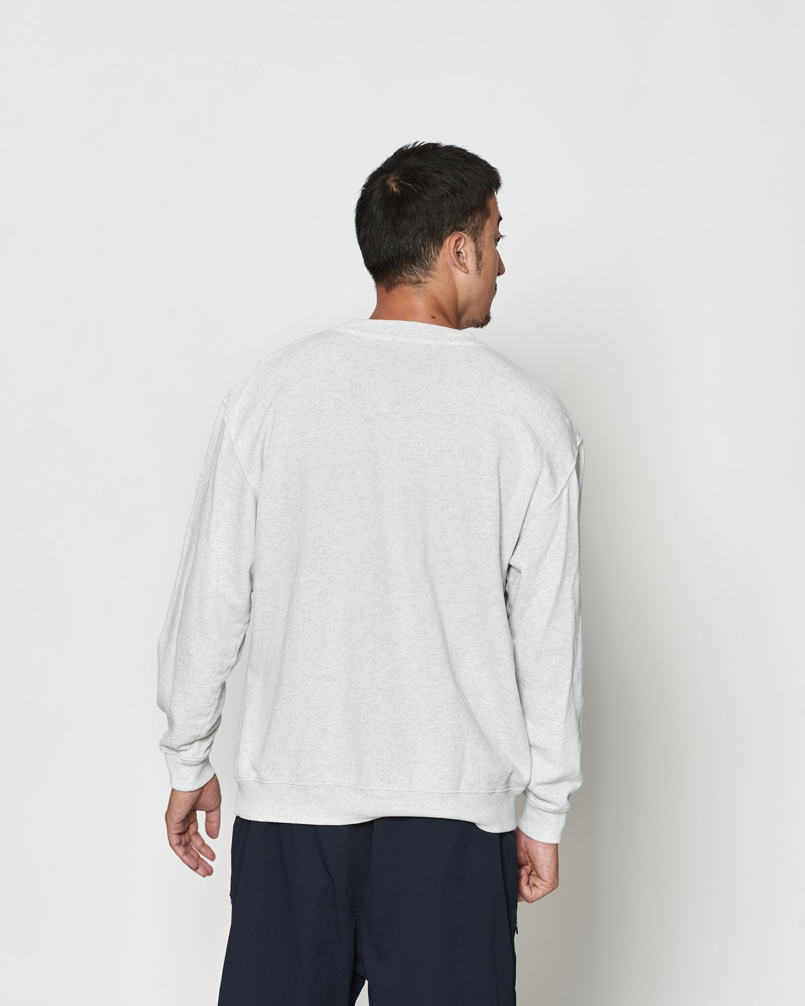 ☆先行予約☆muta MARINE × ACANTHUS  / エイジングサークルロゴクルーネックスウェット / Aging Circle Logo Crewneck / ASH GREY 【MA2611】