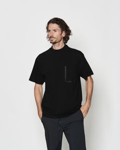 ☆先行予約☆ モックネックポケットTシャツ  / Mock Neck Pocket Tee / BLACK 【CT2608】