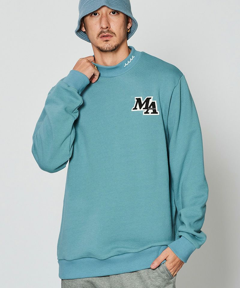ACANTHUS x muta MARINE / muta Mockneck Sweatshirt / スウェット / BLUE / MA2430