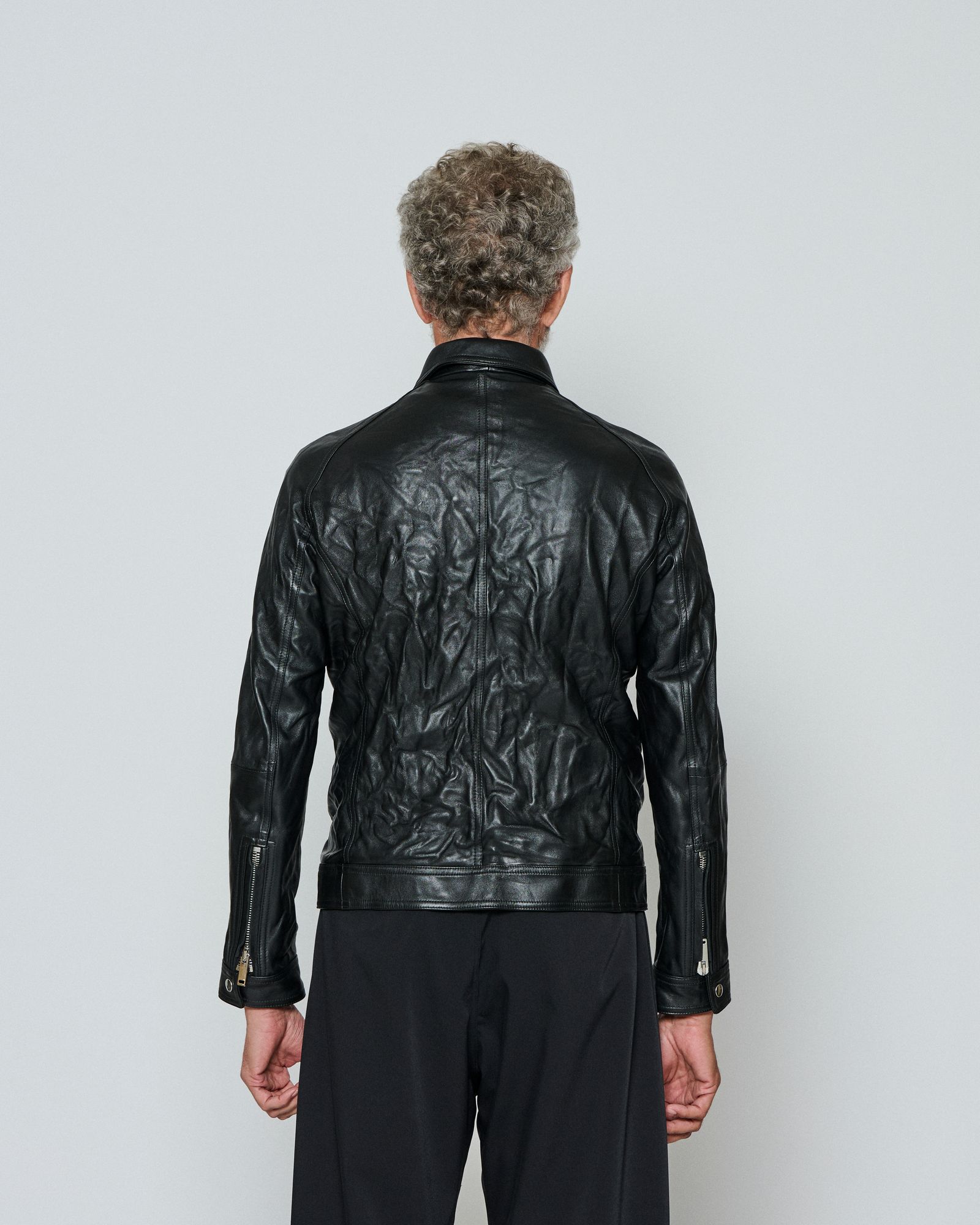 ☆先行予約販売☆ Emmeti x ACANTHUS レザージャケット /  "GIACOMO" Aged Edition  / BLACK 【LM2602】