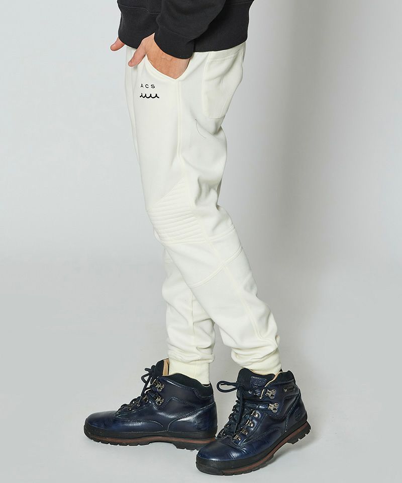 ACANTHUS x muta MARINE / Double-knit Biker Pant / イージーバイカーパンツ / WHITE / MA2428