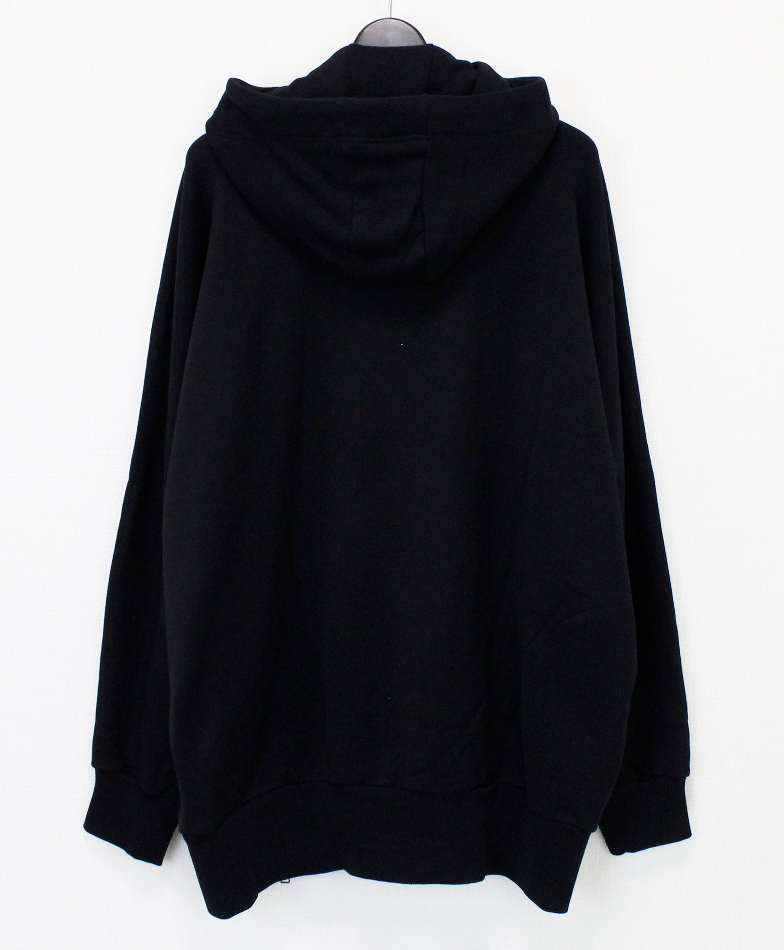 HEAVY LINING DOUBLE ZIPPER HOODIE / BLACK [GJ-T19-032-2]