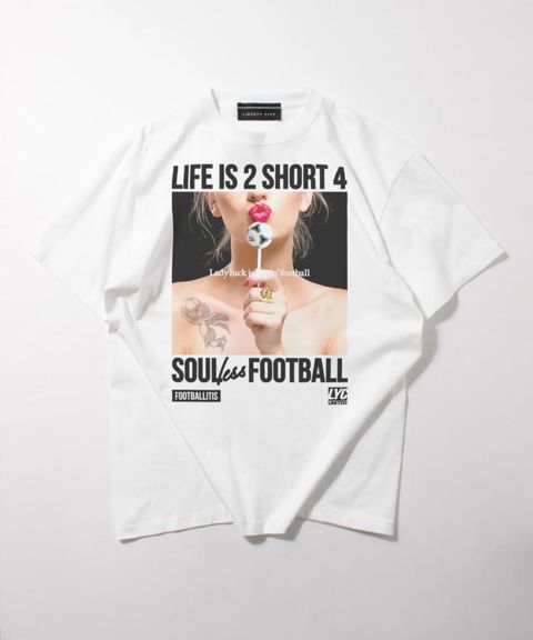 【FOOTBALLITIS】[LADY LUCK] Tシャツ / WHITE [261324CD]