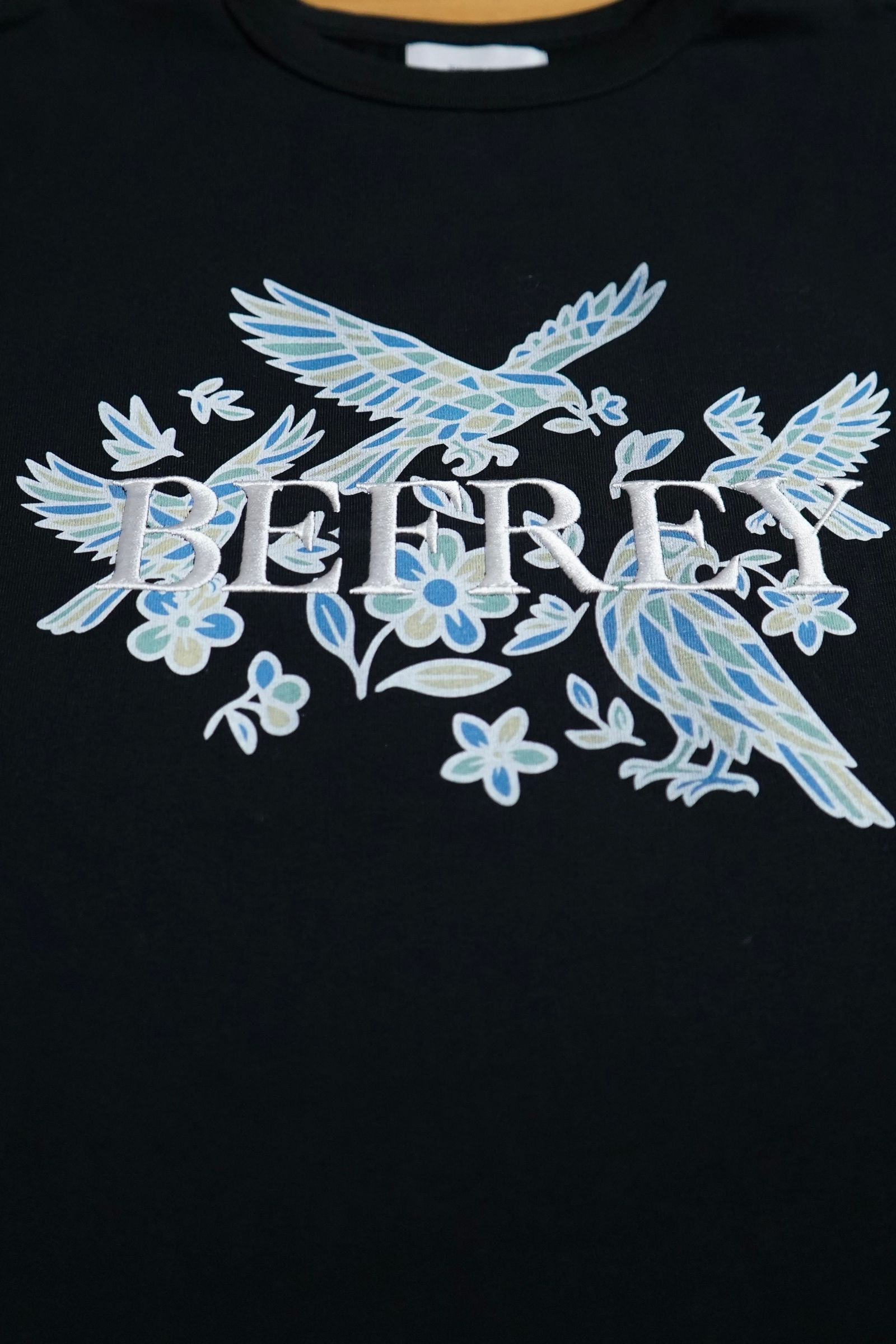 刺繍×Print T-shirt / BLACK [BEF01-HST]
