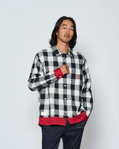 ☆先行予約☆muta MARINE × ACANTHUS  / 配色切替シャツ /  Color Switching Shirt / RED【MA2708】