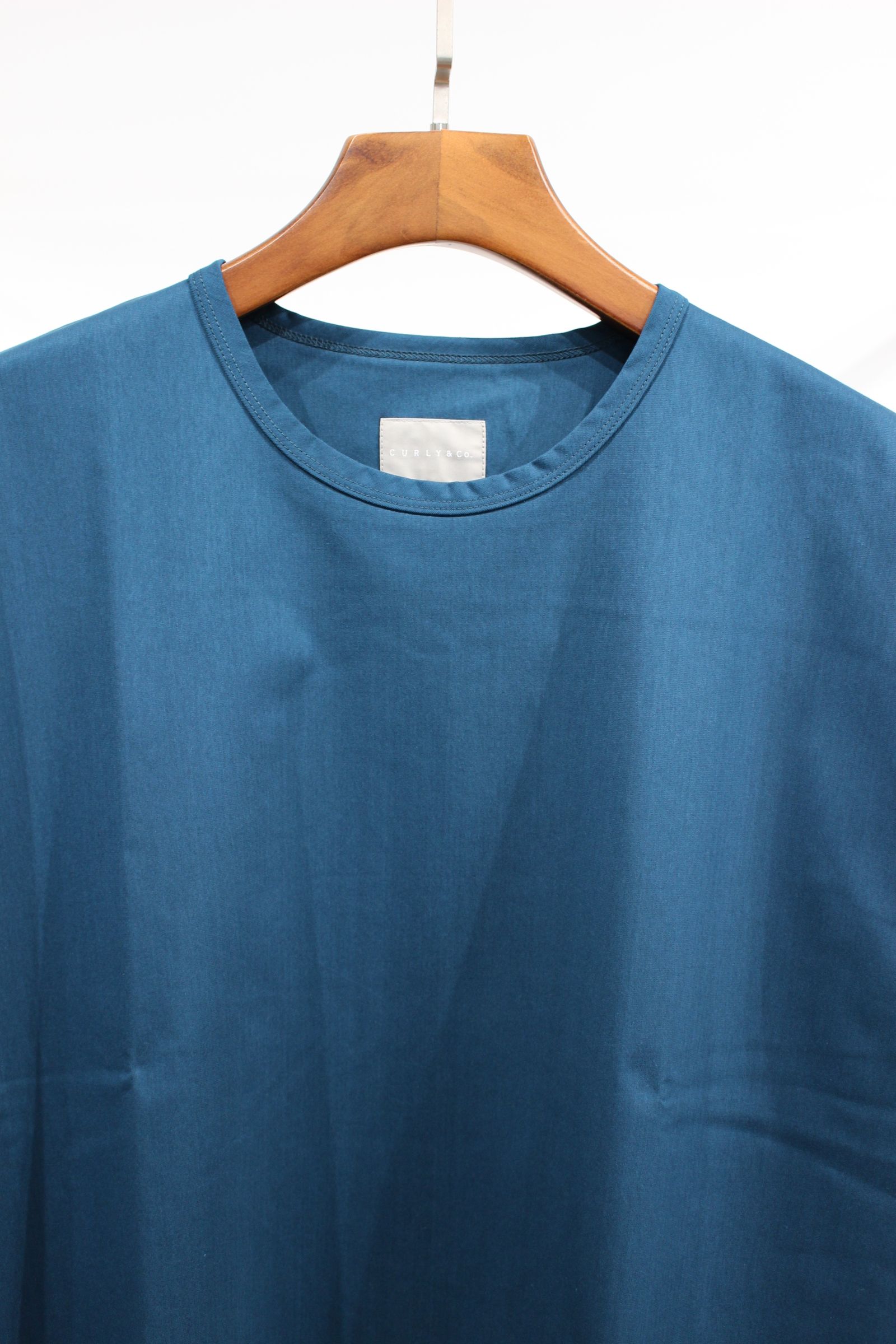 WARP KNIT OVERSIZED TEE/PRUSSIAN