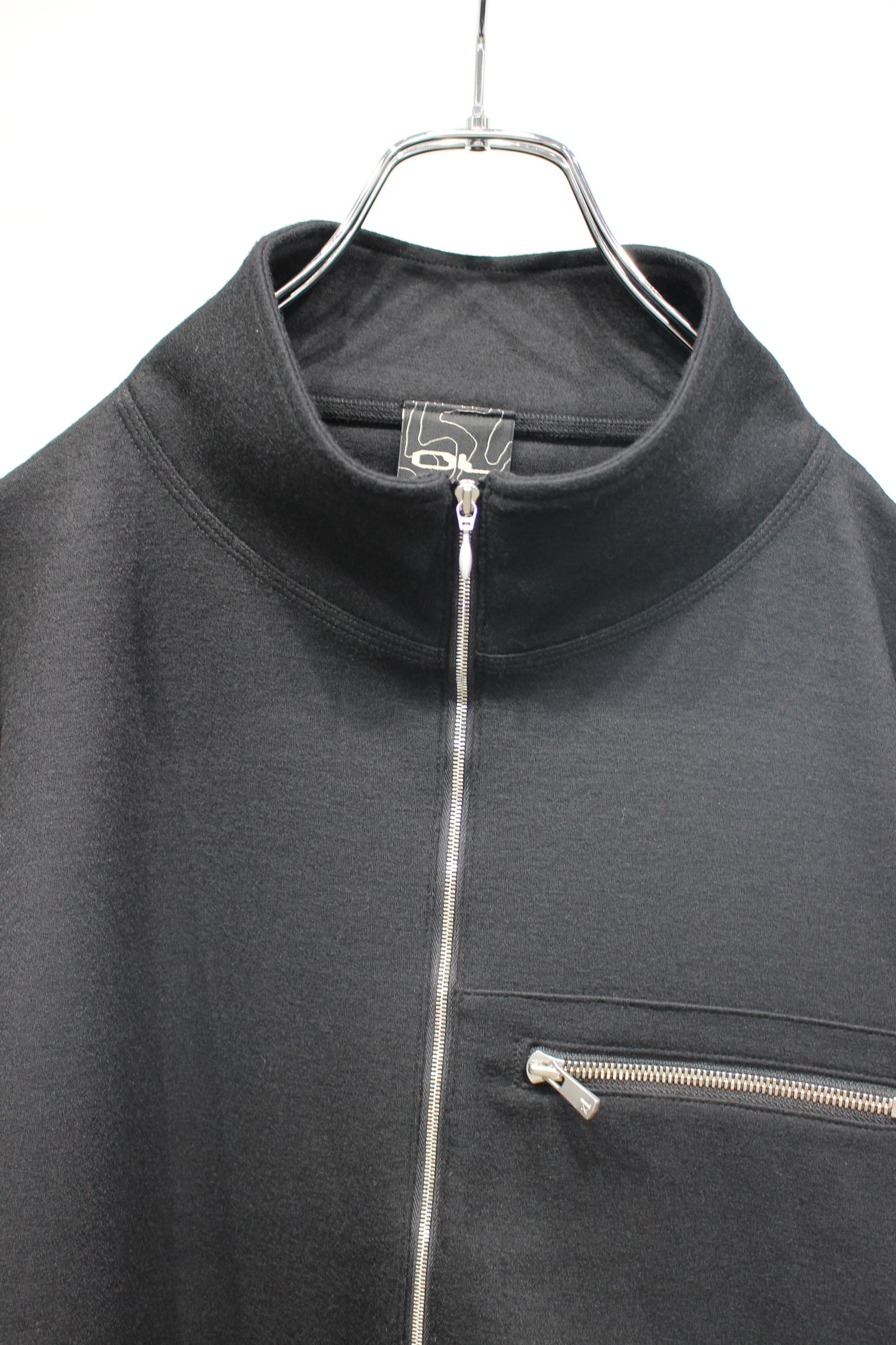 WIDE HALF ZIP | BLACK | ハーフジッププルオーバー