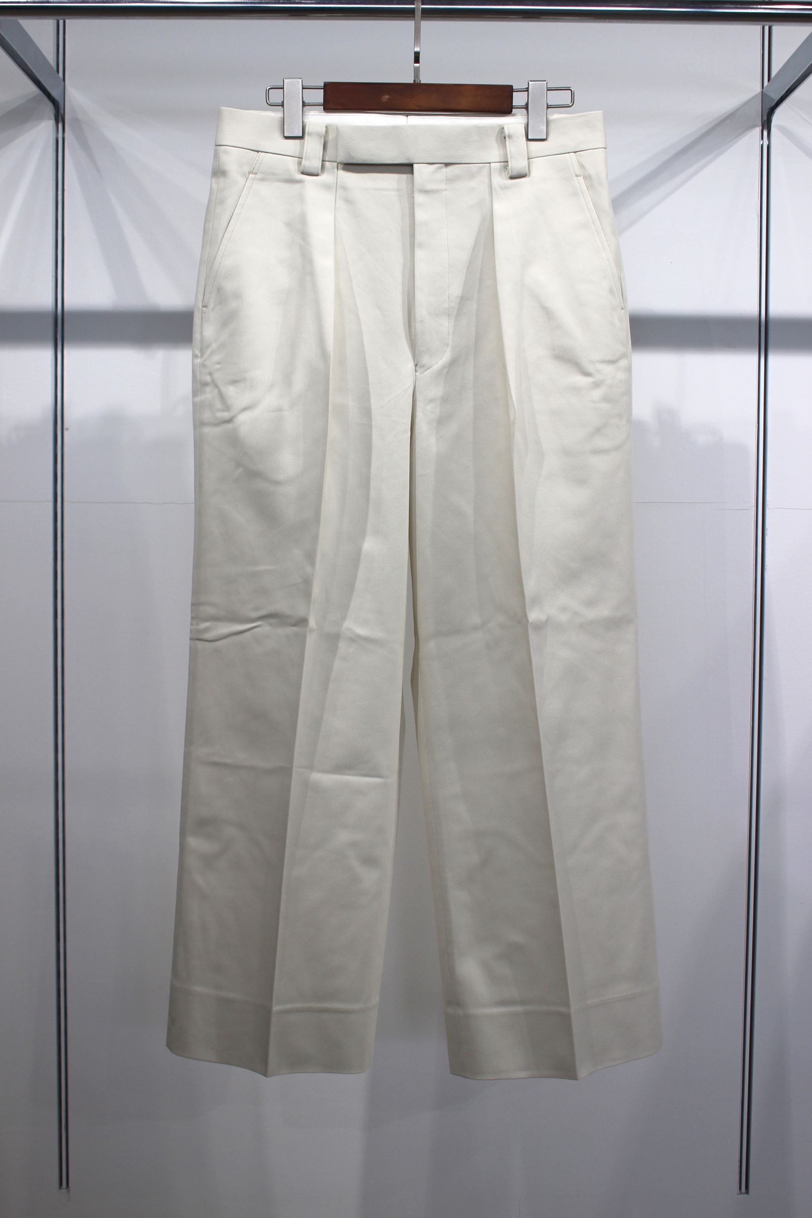 TURKISH OGARNIC DRILL 1-TUCK BAGGY SLACKE/スラックス