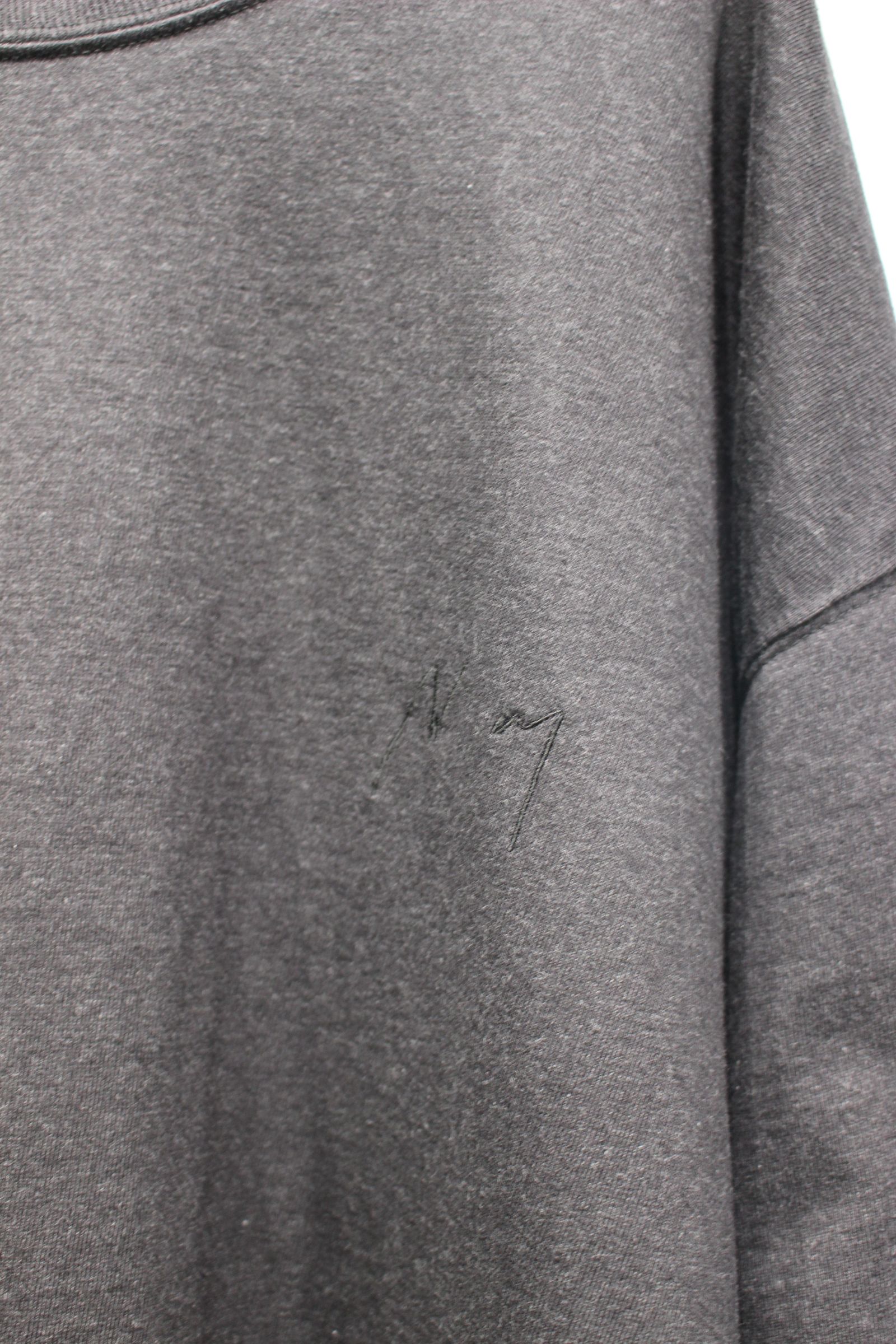UNEVENNESS T-SHIRT | HEATHER BLACK | カットソー