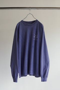 LOGO LS T-SHIRT/NAVY (プリント)