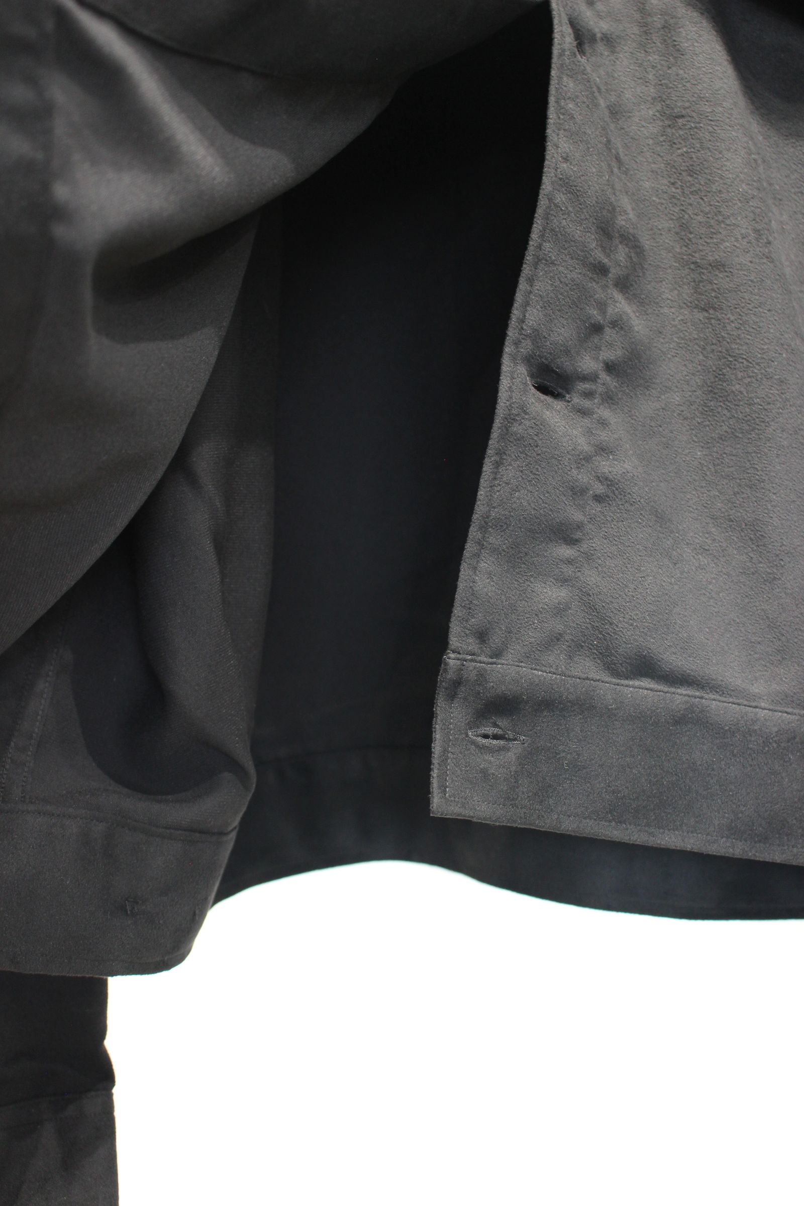 VEGAN SUEDE WORK SHIRT BLOUSON | BLACK | ライトアウター