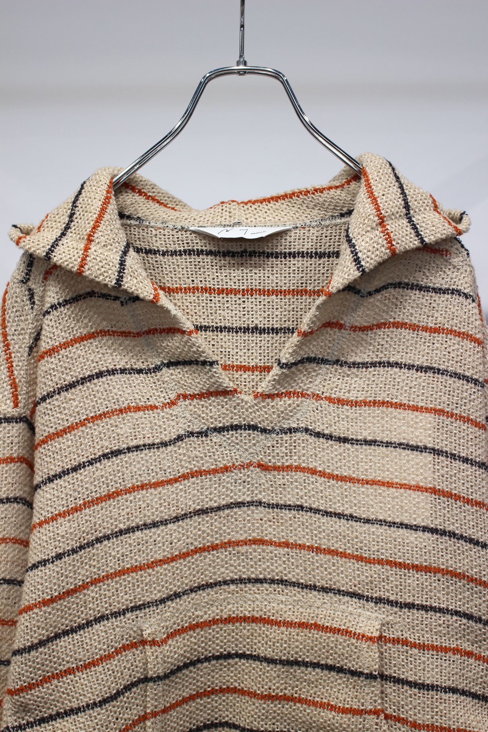CUT BORDER HOODIE | BEIGE | フーディー