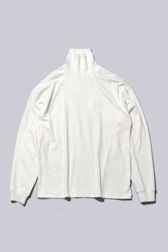 1ST PICKED SUVIN TURTLE NECK L/S TEE | WHITE | カットソー