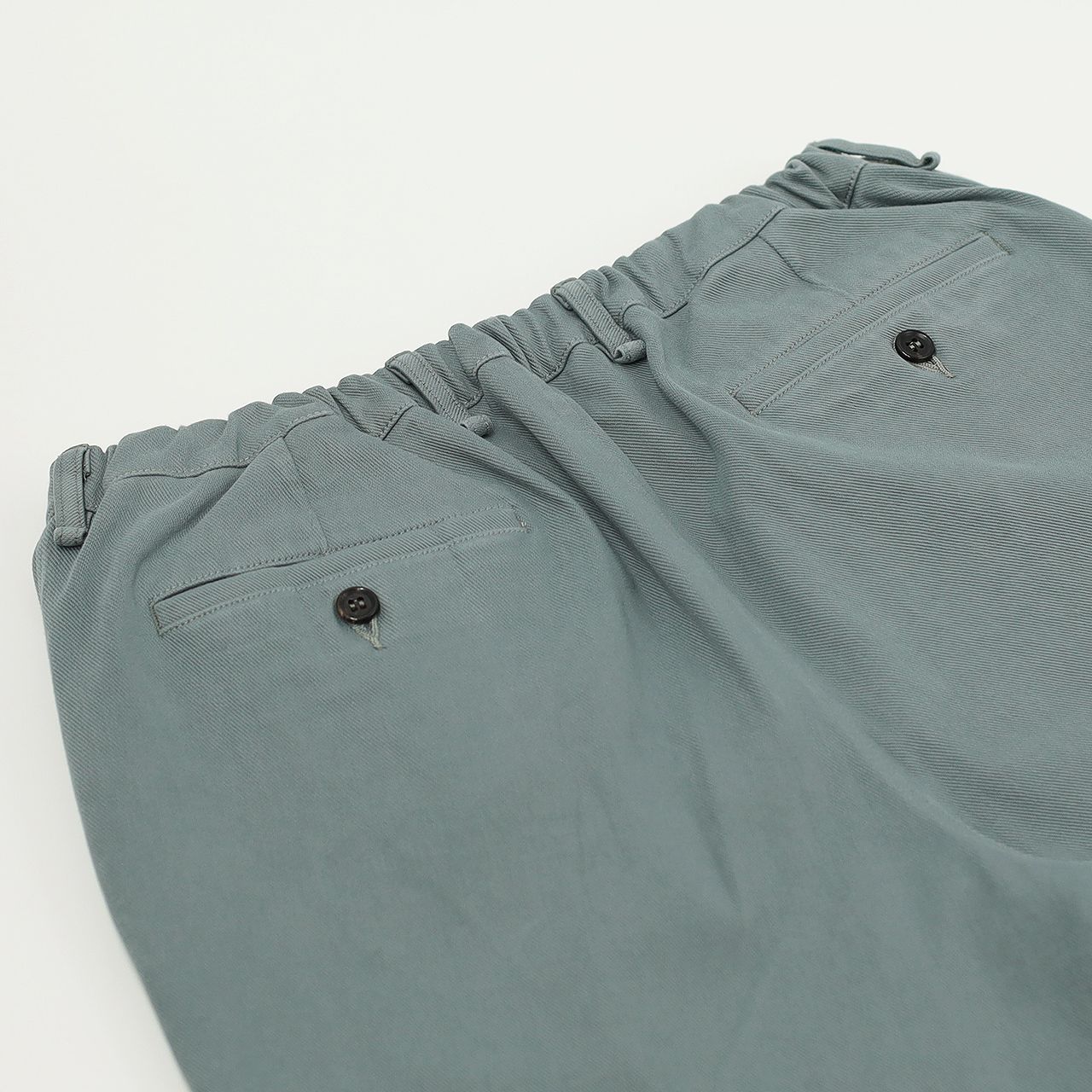 KNIT DENIM 1 TUCK EZ TAPERED SLACKS | STEEL GRAY | ニットデニム
