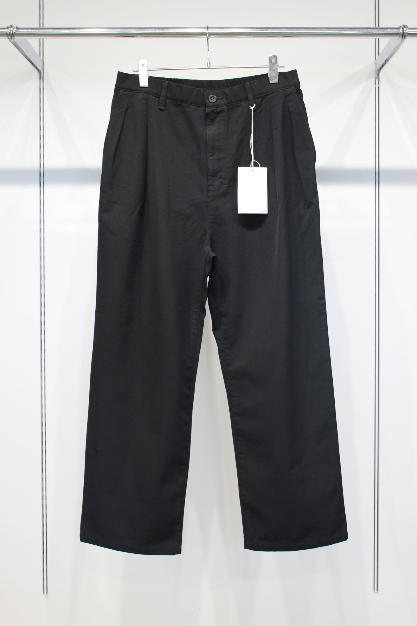 W/C AGING SLACKS | BLACK | スラックス