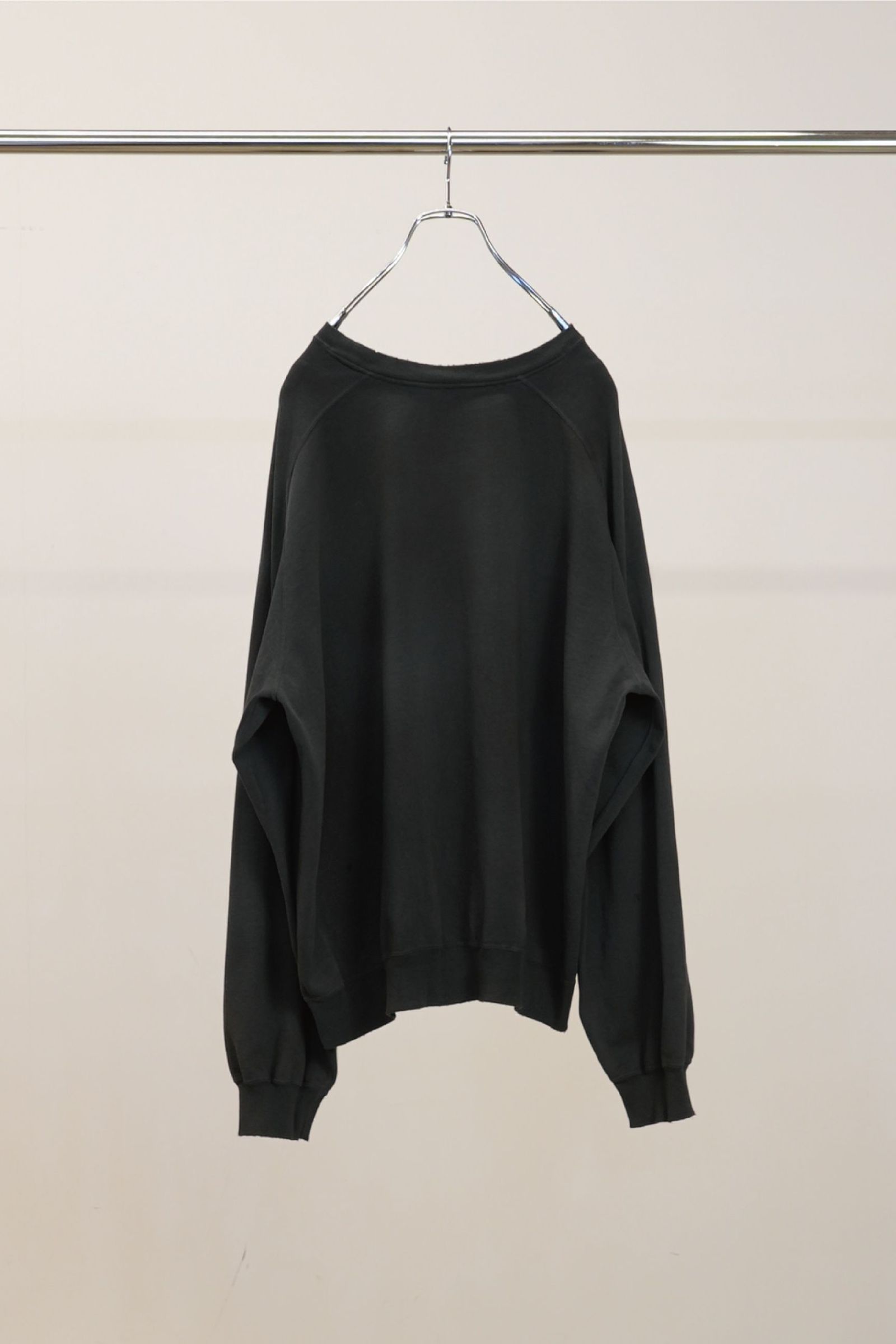 LIGHT LOOP SWEAT SHIRT | BLACK | スウェット