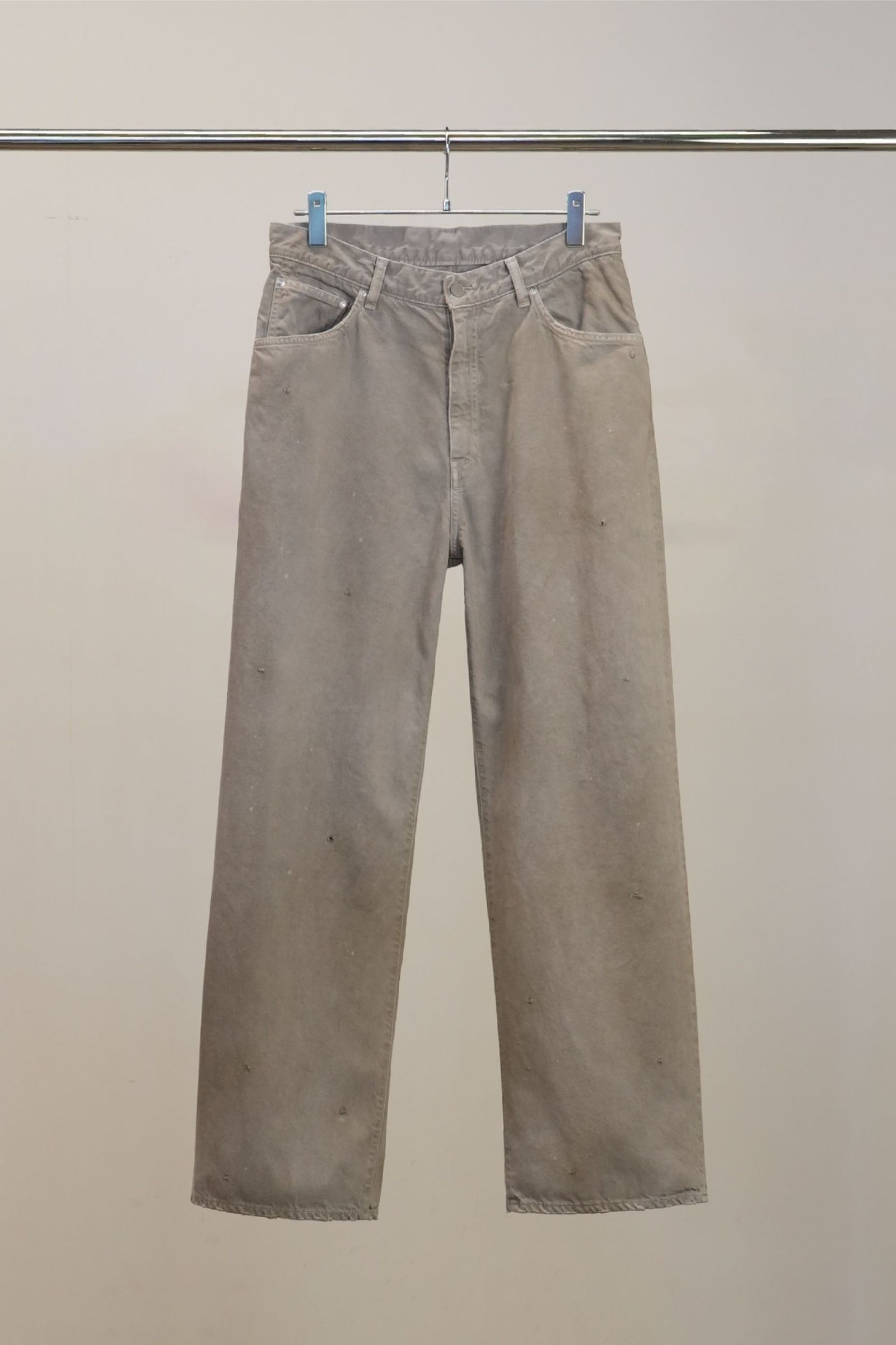 AGING MIDDLE STRAIGHT 5P DENIM PANTS | GRAY | デニムパンツ