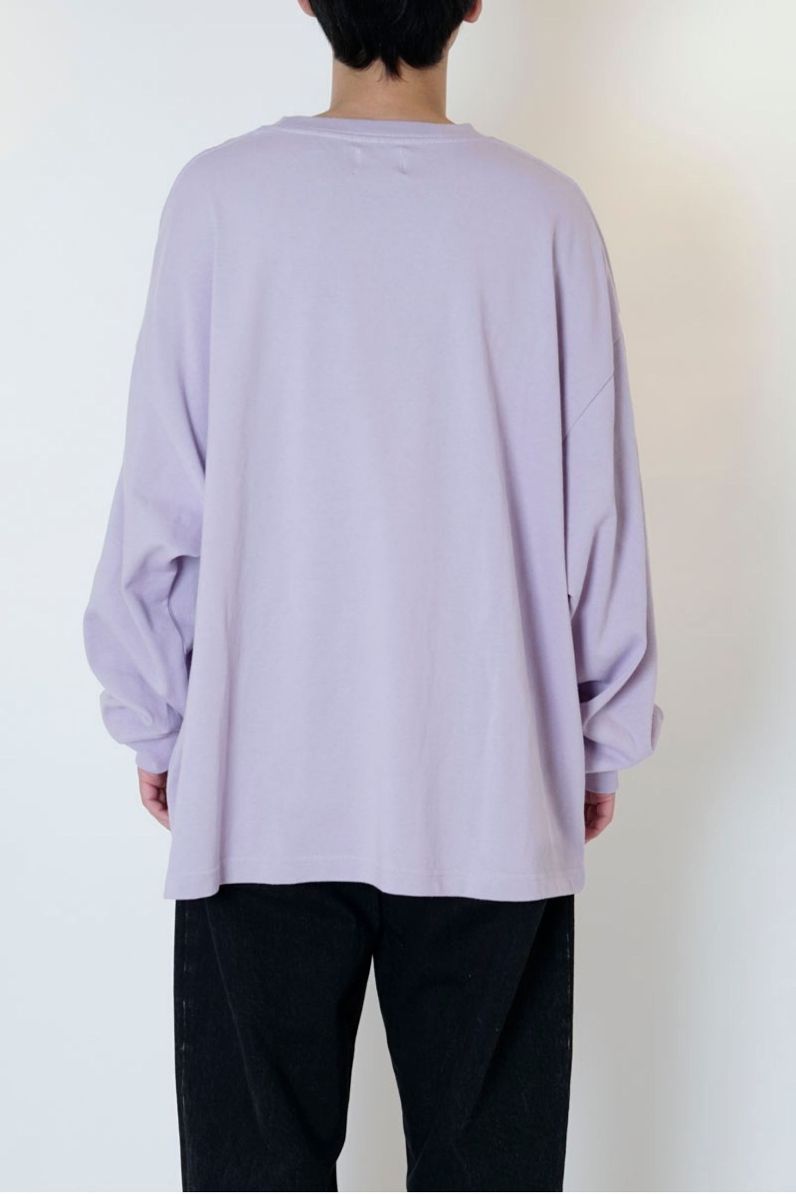 WIDE L/S TEE/LAVENDER