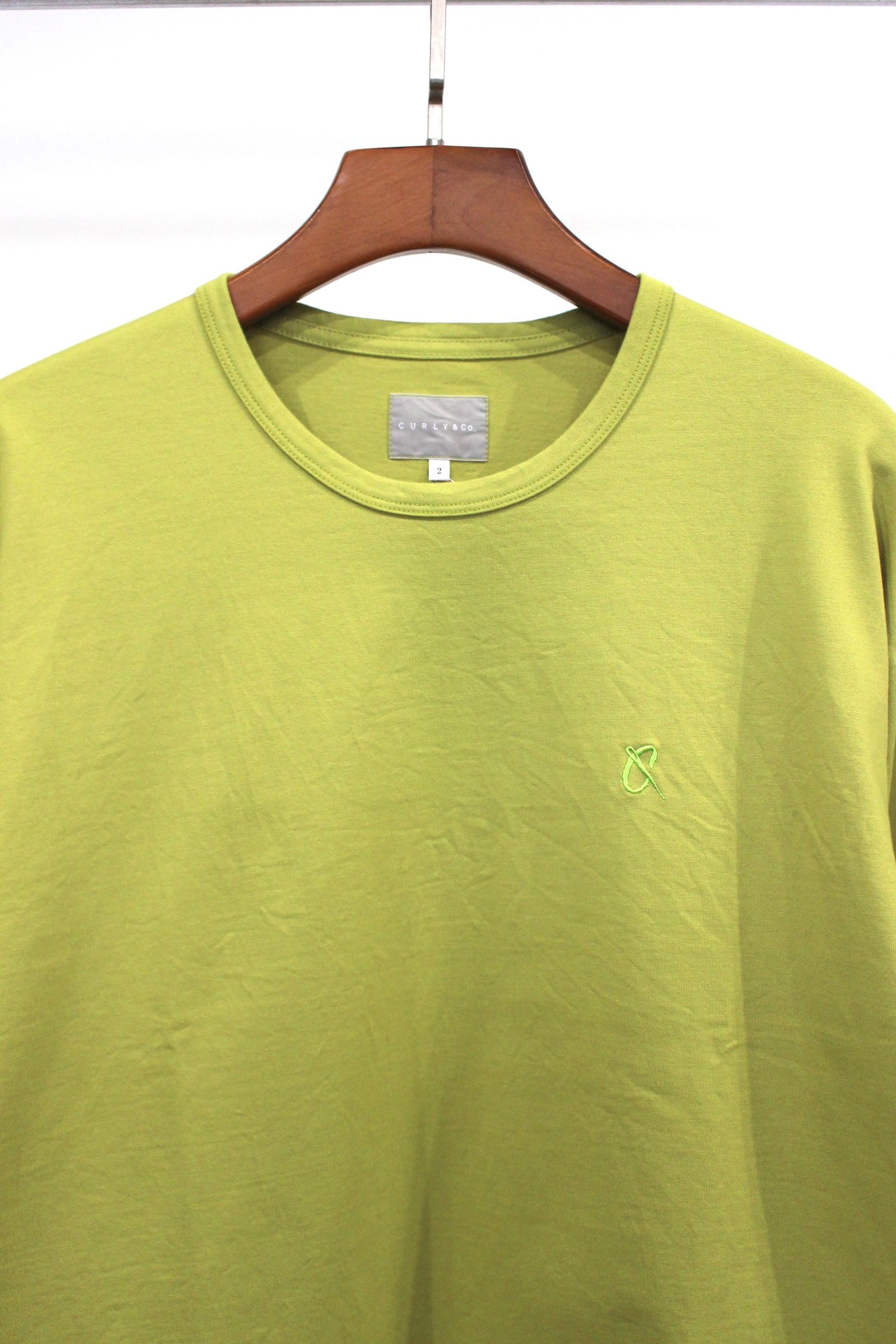 EMBROIDERY L/S TEE | LIME | カットソー