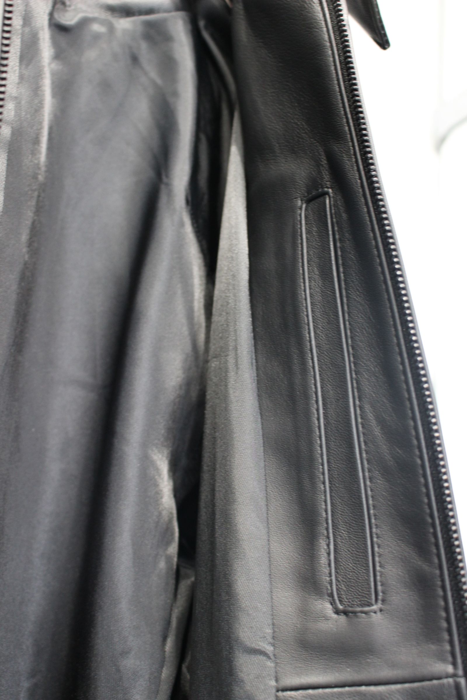 LEATHER ZIP SHORT JACKET | BLACK | レザージャケット