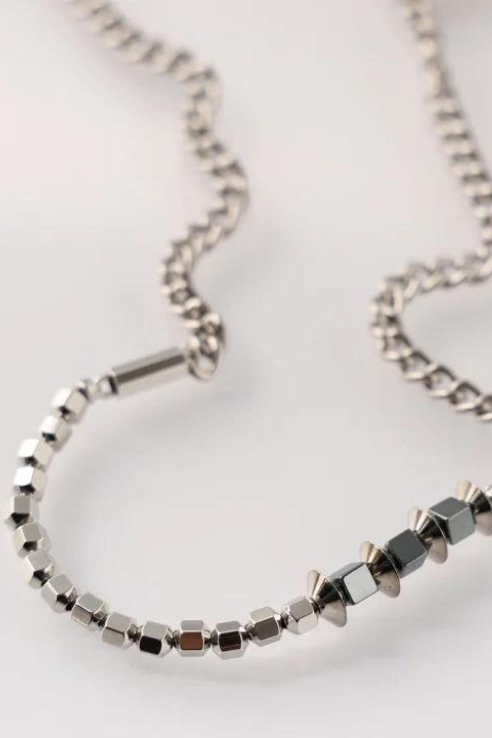 HEMATITE NECKLACE/ネックレス/シルバー